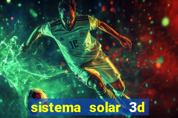 sistema solar 3d em movimento